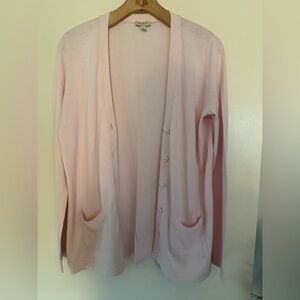 Talbots Light Pink Cardigan Sweater